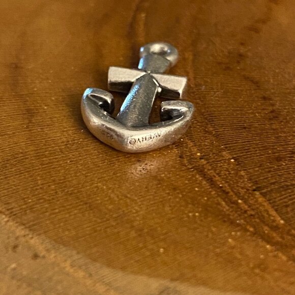 RETIRED James Avery Cross Anchor Charm, Sterling Silver - Picture 2 of 3